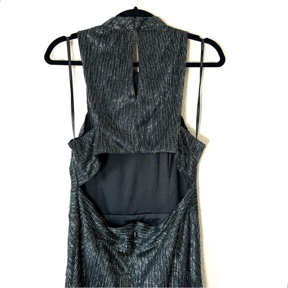 BCBGeneration Emerald Green Shimmer Party Maxi Dress Size 12 - Picture 7 of 7